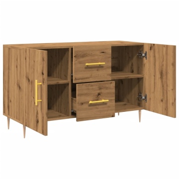 Dulap, stejar artizanal, 100x36x60 cm, lemn prelucrat - Img 6