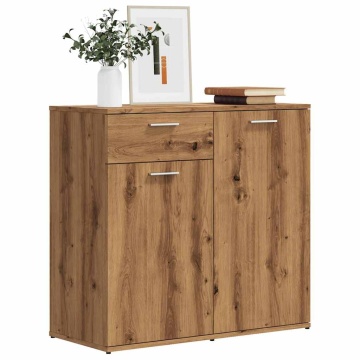 Dulap, stejar artizanal, 80x36x75 cm, lemn prelucrat - Img 3