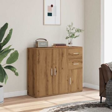 Dulap, stejar artizanal, 91x29,5x75 cm, lemn prelucrat - Img 3