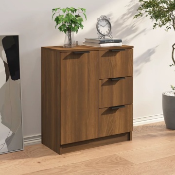 Dulap, stejar maro, 60x30x70 cm, lemn prelucrat - Img 7