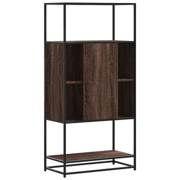 Dulap Stejar maro 68x35x139 cm lemn și metal prelucrat - Img 5