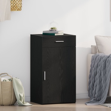 Dulap, stejar negru, 30x42,5x93 cm, lemn prelucrat - Img 1