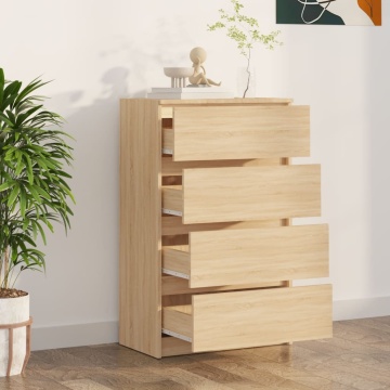 Dulap, stejar sonoma, 60x35x98,5 cm, lemn prelucrat - Img 3