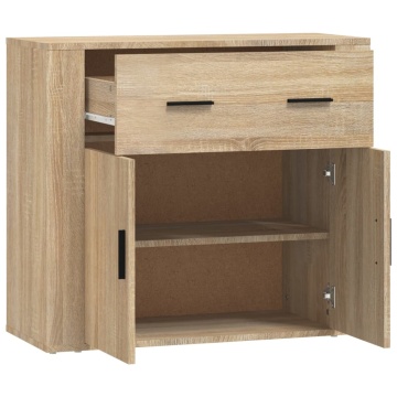 Dulap, stejar sonoma, 80x33x70 cm, lemn compozit - Img 4