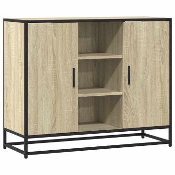 Dulap, stejar sonoma, 92x35x76 cm, lemn prelucrat - Img 2