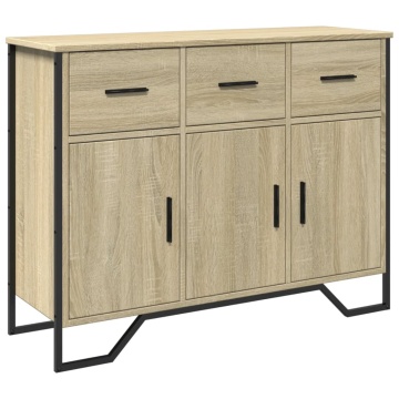 Dulap, stejar sonoma, 97x32,5x74,5 cm, lemn prelucrat - Img 2