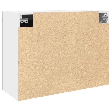 Dulap suspendat din sticlă gri beton 80x31x60 cm - Img 5