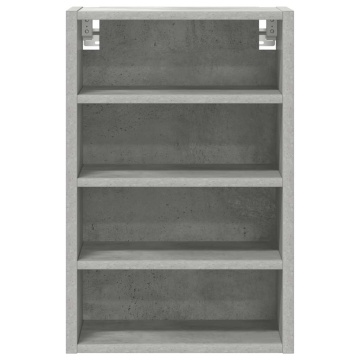 Dulap suspendat, gri beton, 40x29,5x60 cm, lemn prelucrat - Img 4