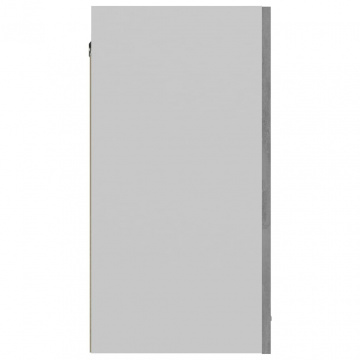 Dulap suspendat, gri beton, 60x31x60 cm, lemn prelucrat - Img 6