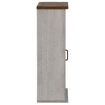 Dulap suspendat HALDEN cu ușă glisantă alb 49x22,5x70 cm pin - Img 4