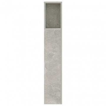 Dulap tăblie, gri beton, 140x18,5x104,5 cm - Img 4
