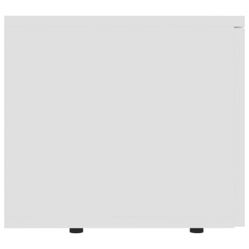 Dulap TV, alb, 80x34x30 cm, lemn prelucrat - Img 6