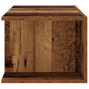 Dulap TV cu lumini LED lemn vechi 90x39x30 cm lemn prelucrat - Img 7