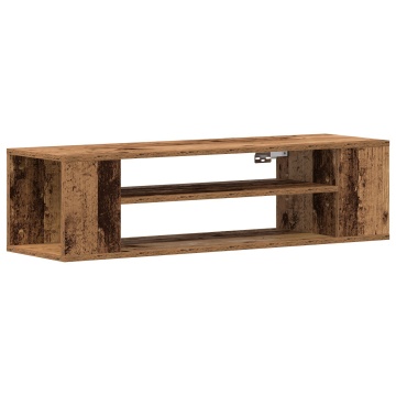 Dulap TV de perete, lemn vechi, 100x30x26,5 cm, lemn prelucrat - Img 2
