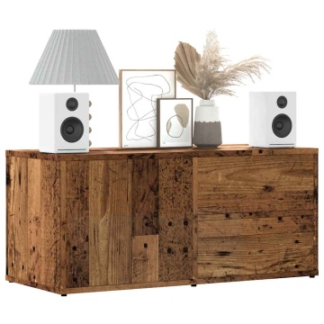 Dulap TV Lemn vechi 80x34x35,5 cm Lemn prelucrat - Img 1
