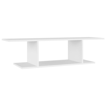 Dulap TV montaj pe perete, alb, 103x30x26,5 cm - Img 2