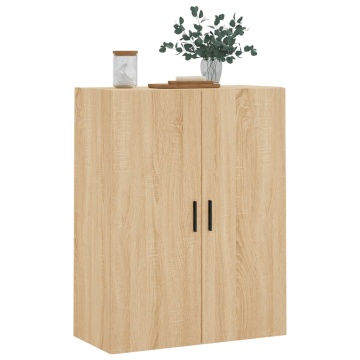 Dulap TV montat pe perete, stejar sonoma, 69,5x34x90 cm - Img 4