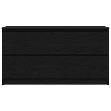 Dulap TV, negru, 100x35x54 cm, lemn prelucrat - Img 5