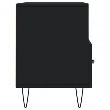 Dulap TV, negru, 102x36x50 cm, lemn prelucrat - Img 6
