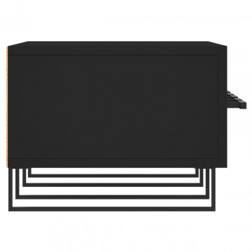 Dulap TV, negru, 150x36x30 cm, lemn prelucrat - Img 6