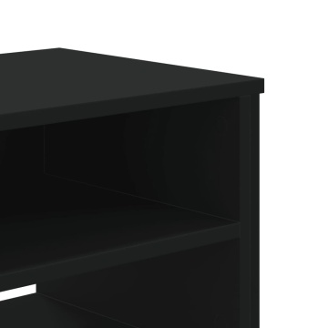 Dulap TV, negru, 180x34x41 cm, lemn prelucrat - Img 6