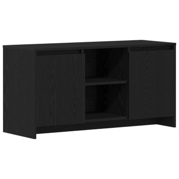 Dulap TV Negru, Stejar, 102x37,5x52,5 cm, Lemn prelucrat - Img 2