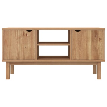 Dulap TV OTTA, 113,5x43x57 cm, lemn masiv de pin - Img 3