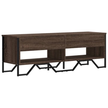 Dulap TV, stejar maro, 122x34x41 cm, lemn prelucrat - Img 5