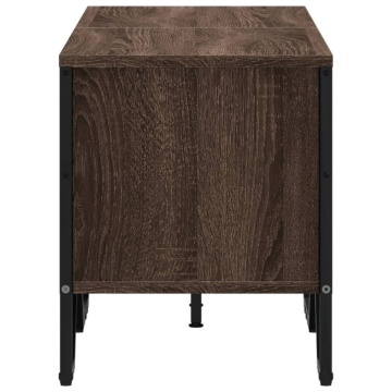 Dulap TV, stejar maro, 122x34x41 cm, lemn prelucrat - Img 8