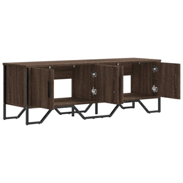 Dulap TV, stejar maro, 122x34x41 cm, lemn prelucrat - Img 6