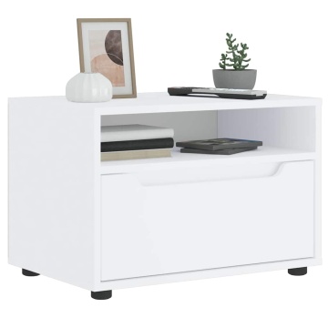 Dulap TV VISNES alb 60x40x38 cm lemn de prelucrare - Img 1