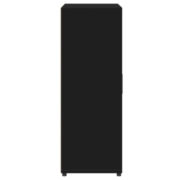 Dulapuri, 2 buc., negru, 60x31x84 cm, lemn prelucrat - Img 7