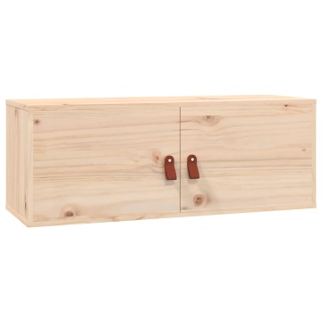 Dulapuri de perete, 2 buc., 80x30x30 cm, lemn masiv de pin - Img 3