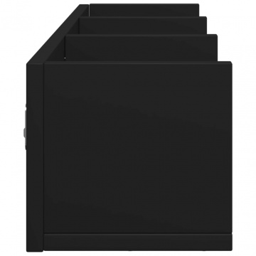 Dulapuri de perete, 2 buc., Negru, 75x18x16,5 cm, lemn compozit - Img 6