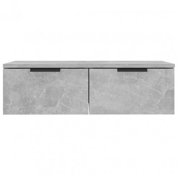 Dulapuri perete, 2 buc., gri beton, 68x30x20 cm, lemn prelucrat - Img 7