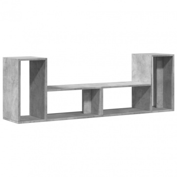 Dulapuri TV, 2 buc., gri beton, 75x30x50 cm, lemn prelucrat - Img 7