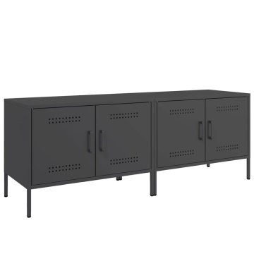 Dulapuri TV, 2 buc., negru, 68x39x50,5 cm, oțel - Img 2