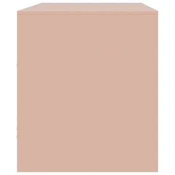 Dulapuri TV 2 buc Roz 67x39x44 cm Otel - Img 7