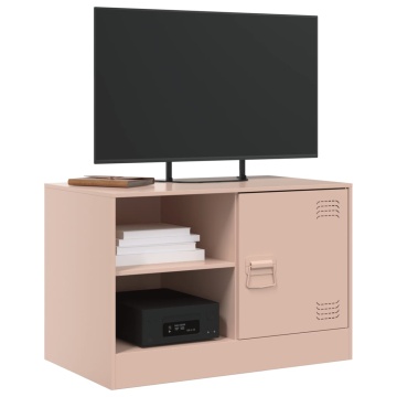 Dulapuri TV 2 buc Roz 67x39x44 cm Otel - Img 3