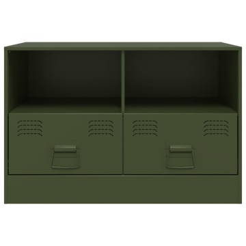 Dulapuri TV 2 buc., verde măslină, 67x39x44 cm Otel - Img 8