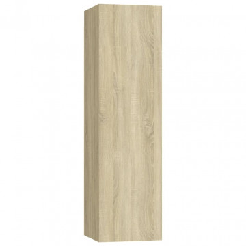 Dulapuri TV 4 buc, stejar Sonoma, 30,5x30x110 cm lemn prelucrat - Img 4