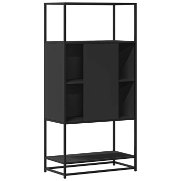 Dulapuru negru 68x35x139 cm lemn și metal prelucrat - Img 5