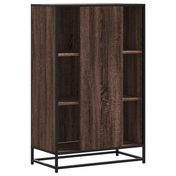 Dulapuru stejar maro 68x35x106,5 cm lemn și metal prelucrat - Img 5