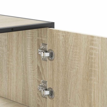 Dulapuru Stejar Sonoma 68x35x106,5 cm lemn și metal prelucrat - Img 7