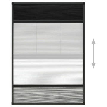 Ecran insecte pentru ferestre, cu umbrar, 80x120 cm, aluminiu - Img 4