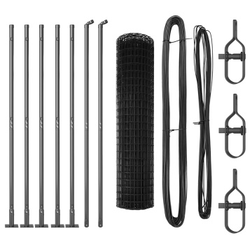 Euro Fence cu 7 stâlpi flanșați 1.2x10 m din oțel galvanizat - Img 2