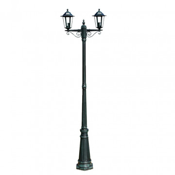 Felinar de grădină Brighton cu 2 brațe 215 cm Verde - Img 2