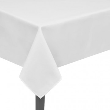 Fețe de masă, 130 x 130 cm, alb, 5 buc. - Img 2