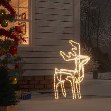 Figurină ren de Crăciun, pliabilă, 192 LED-uri alb calde - Img 1