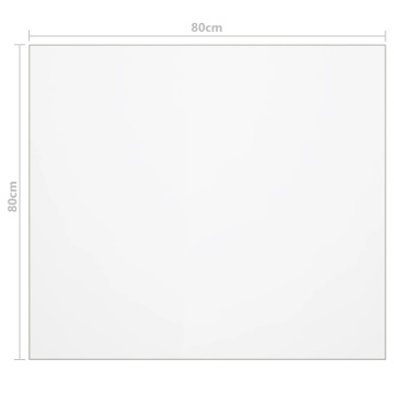 Folie de protecție masă, transparent, 80 x 80 cm, PVC, 2 mm - Img 5